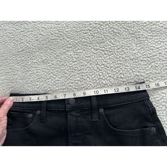 MADEWELL $138 The Perfect Vintage Wide-Leg Jeans in Black Rinse Wash Size 28 - Picture 11 of 15